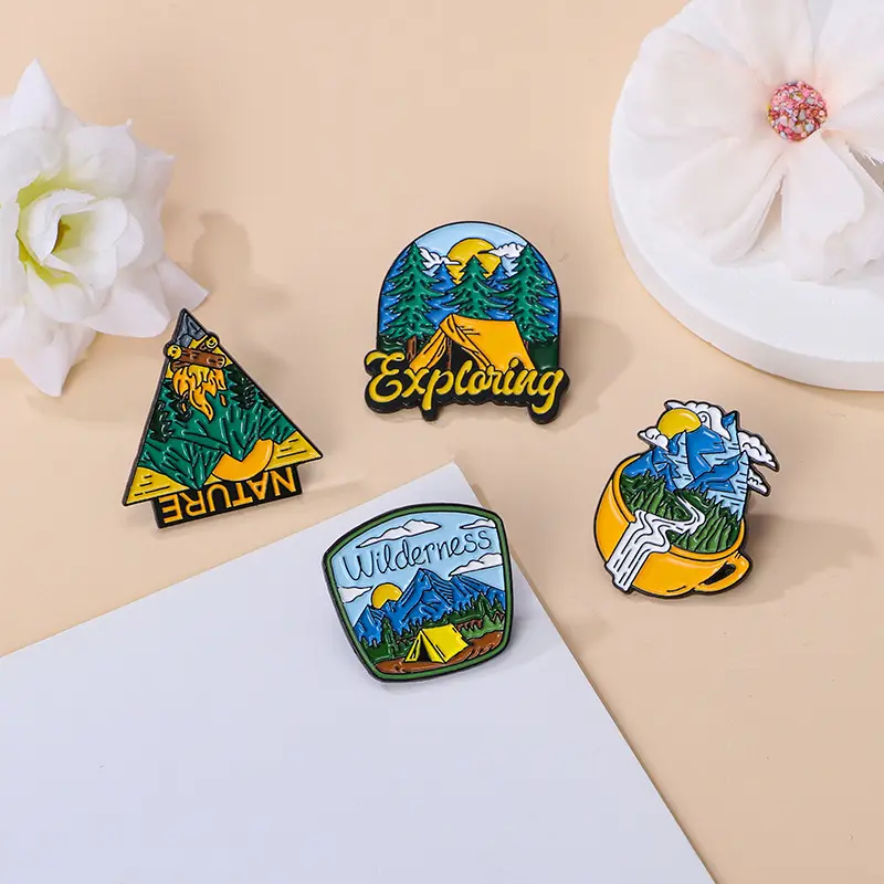 Outdoor Camping Series Badge Travel Adventure Commemorative