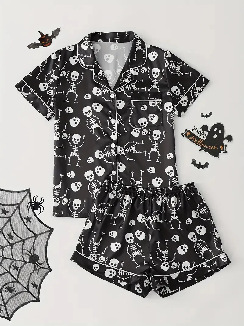 Pajamas Women's Short Sleeve Summer Loungewear - Style06-L