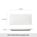 24Cm Matte White