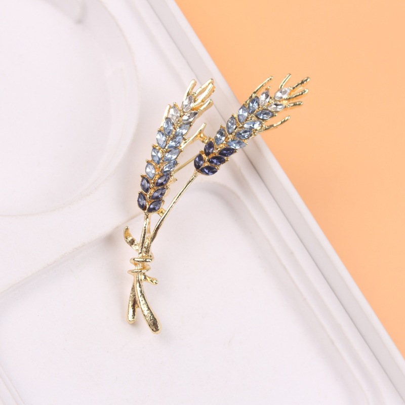 Good-looking Ears Of Wheat Brooch Diamond Elegant Graceful — foto 14