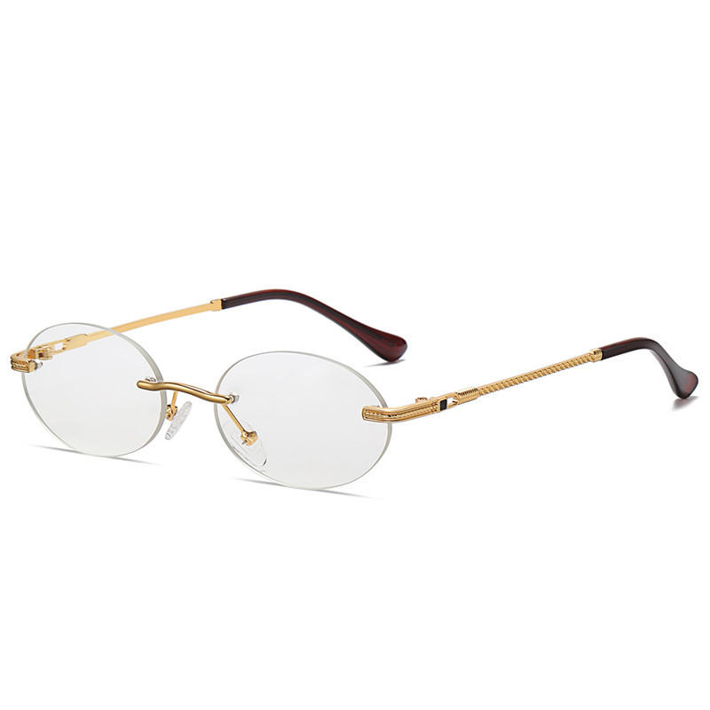 Metal Frame Oval Punk Multicolor Colorful Sun Glasses - Image 8