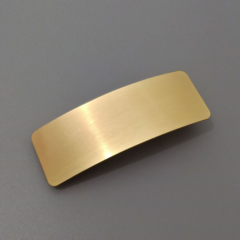 Brushed Metal Barrettes European American Simple Versatile Temperament Ins Fashion Normcore Style Ponytail Clip — foto 5