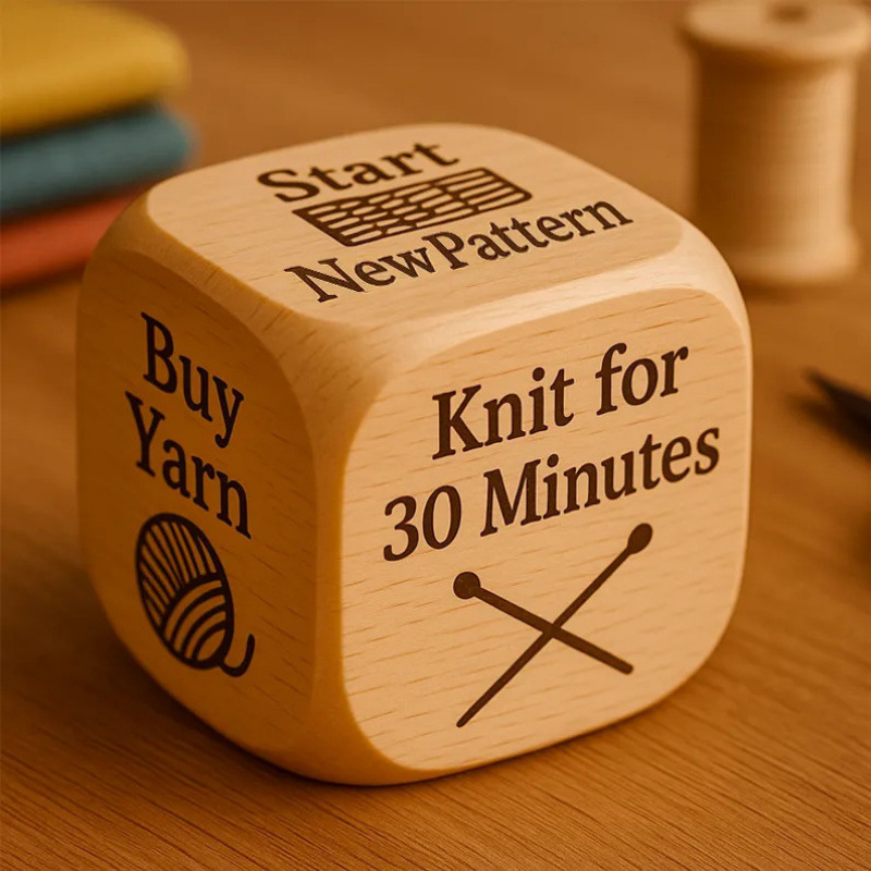 New Handmade Wooden Decision Dice For Tabletop Games