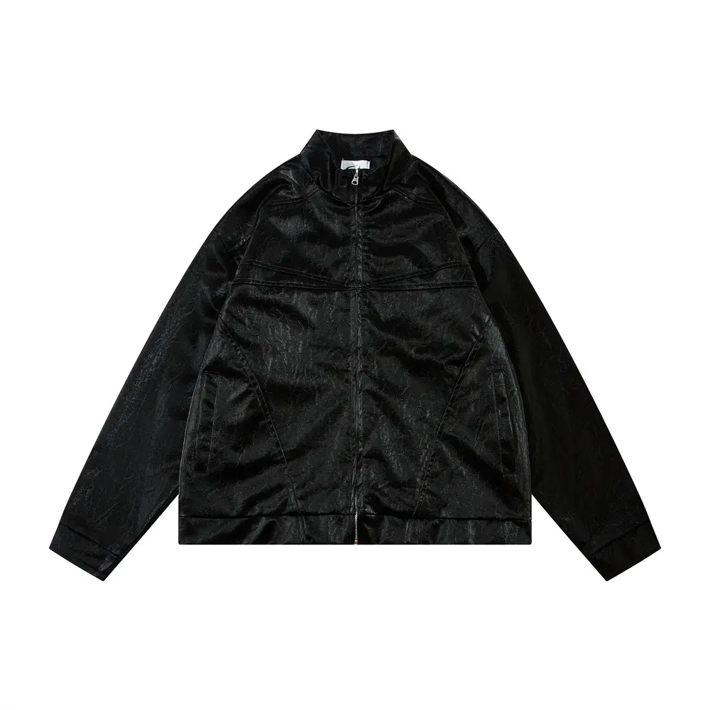 Men's Split Splicing Solid Color Loose Standing