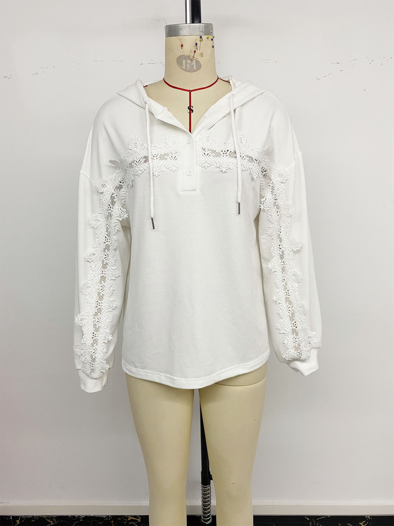 Weißer Damen Sweater – Produktbild 15