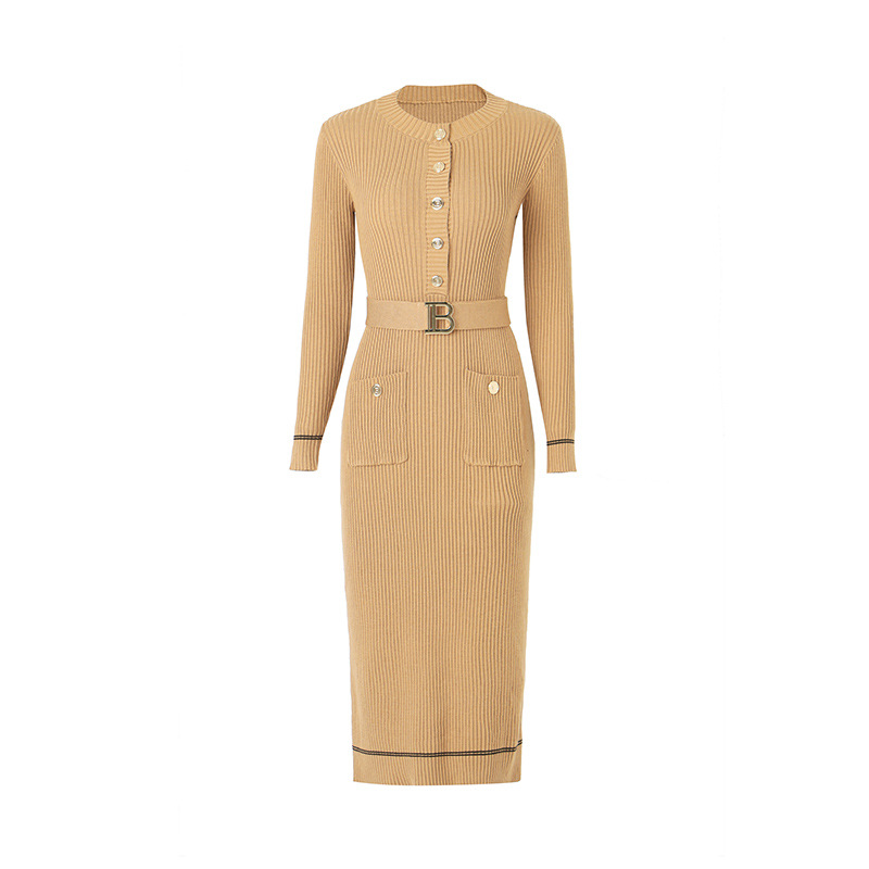 Knitted Long Sleeve Dress, picture 6 of 8