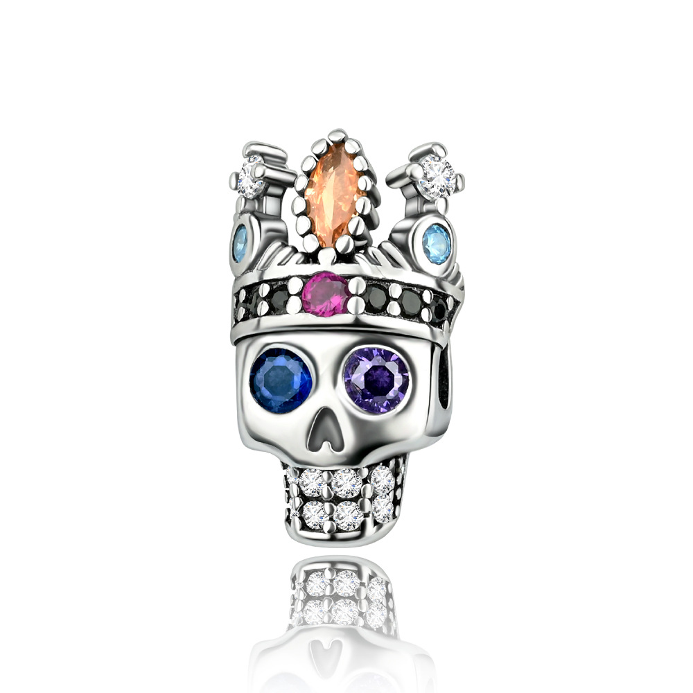 Dark-style, Personalized Silver-plated DIY Beaded Bracelet Jewelry