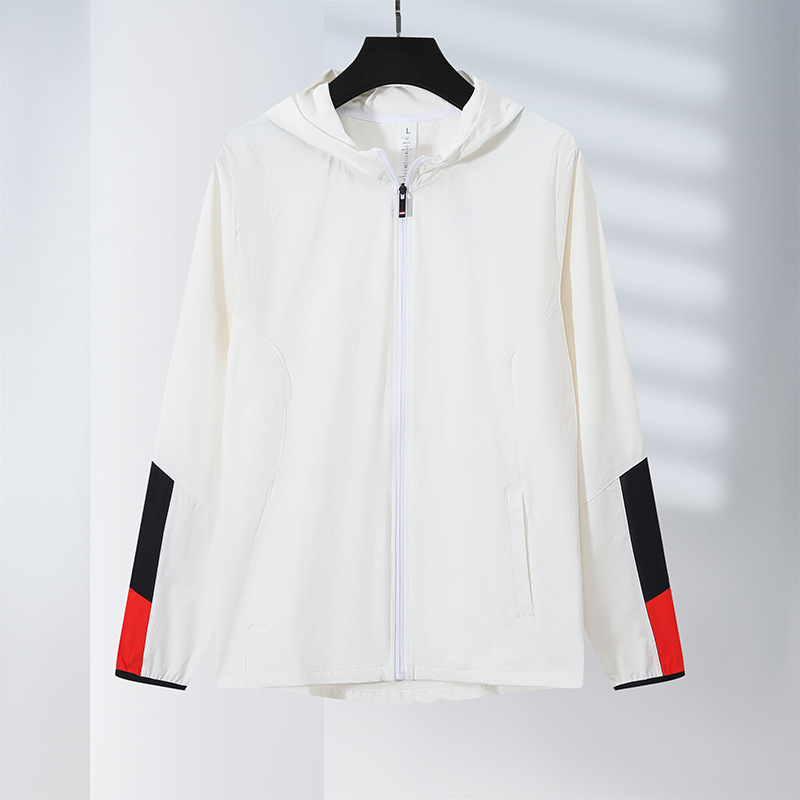 Zipper Hooded Men's Quick-drying Thin Coat