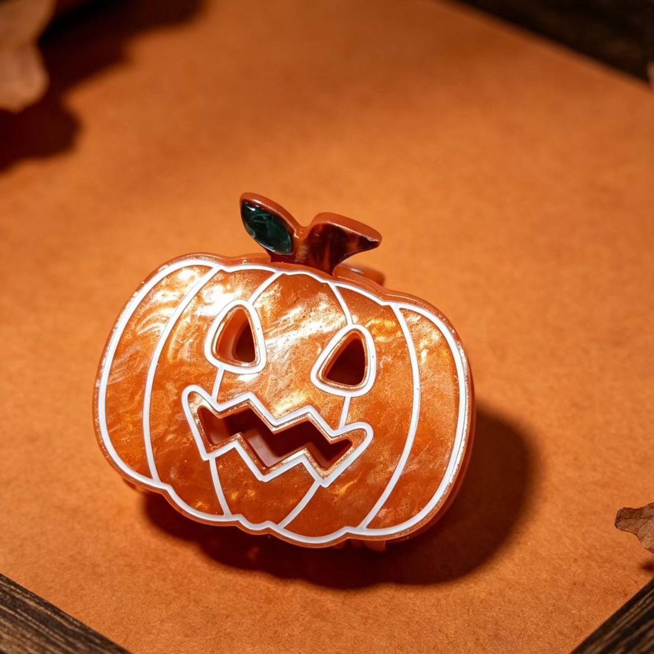 Halloween Funny Claw Clip Pumpkin