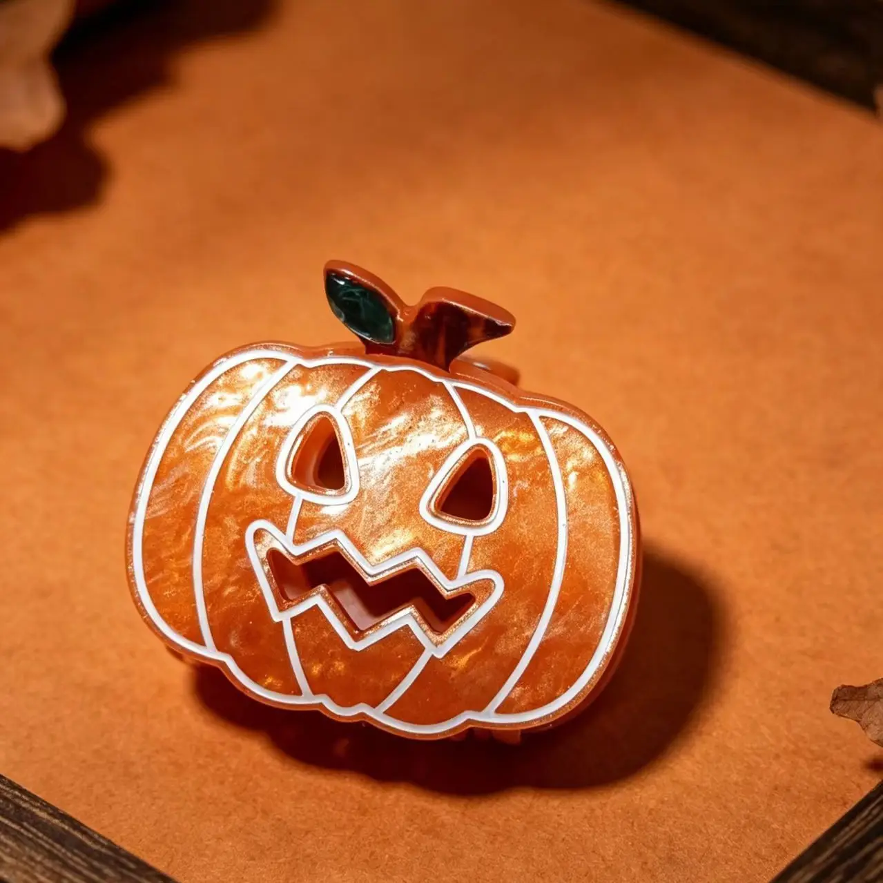 Halloween Funny Claw Clip Pumpkin