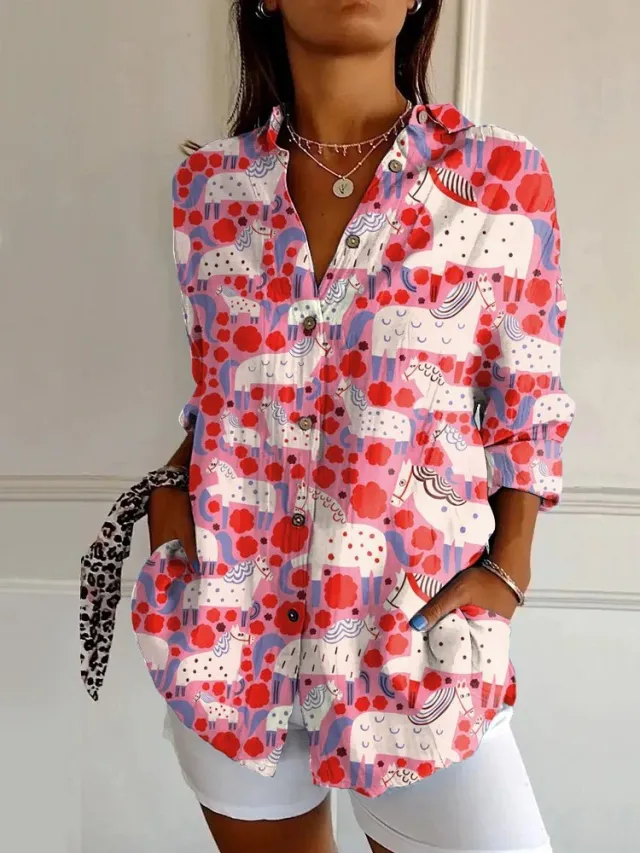 3D Digital Printing Long Sleeve Shirt Top Nccs01Sx1254 - Shop at LoveMi