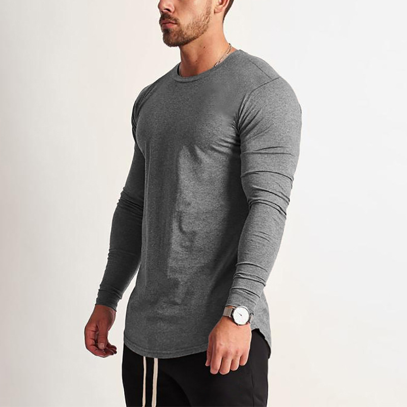 Title 9, Maglia Uomo Fitness Manica Lunga Girocollo Slim...