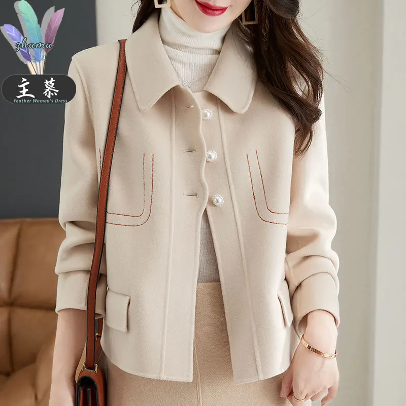 Fashionable Korean Style Slimming Casual All-matching Graceful Solid Color