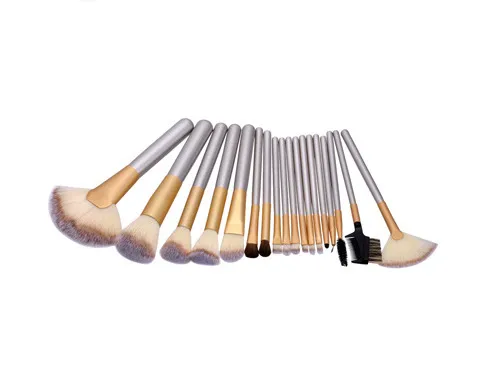 Beige Champagne Makeup Brush Suit 18 Champagne Opp - Shop at LoveMi