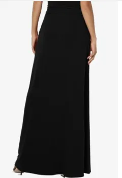 Versatile Solid-Color Drawstring Skirt For Women - Black - View 1