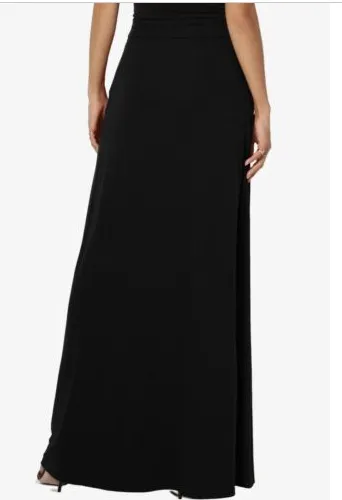 Versatile Solid Color Drawstring Skirt For Women Black - Shop at LoveMi