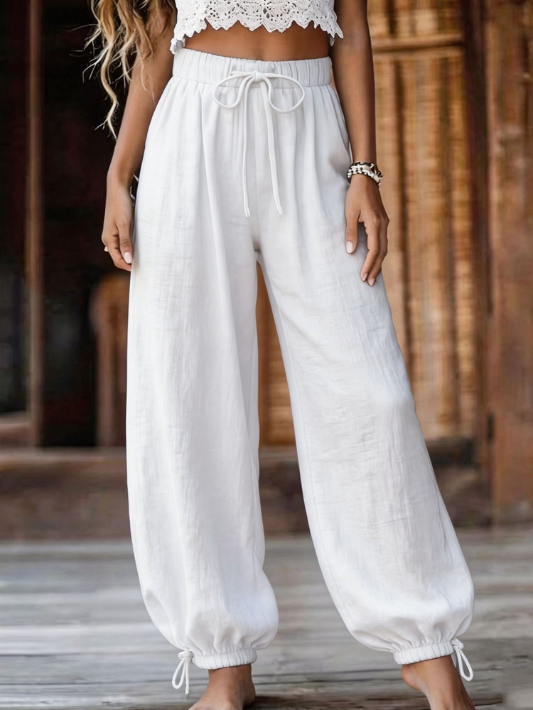 Womens Fashion Casual Loose-fit Trousers