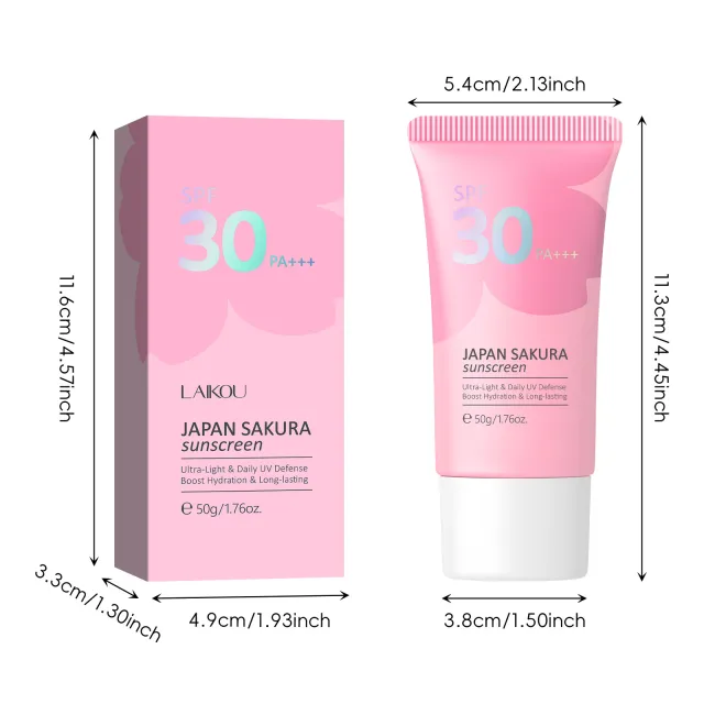 Cherry Blossom SunscreenSPF30 Isolation Skin Care Products 50G Spf30 - Shop at LoveMi