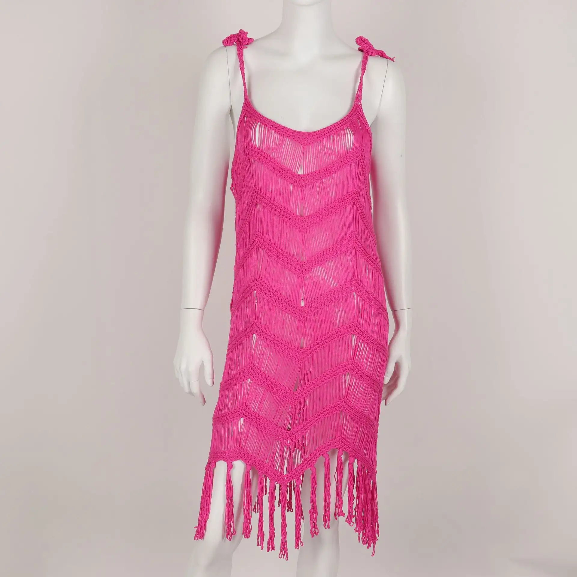 European And American Knitted Halter Skirt