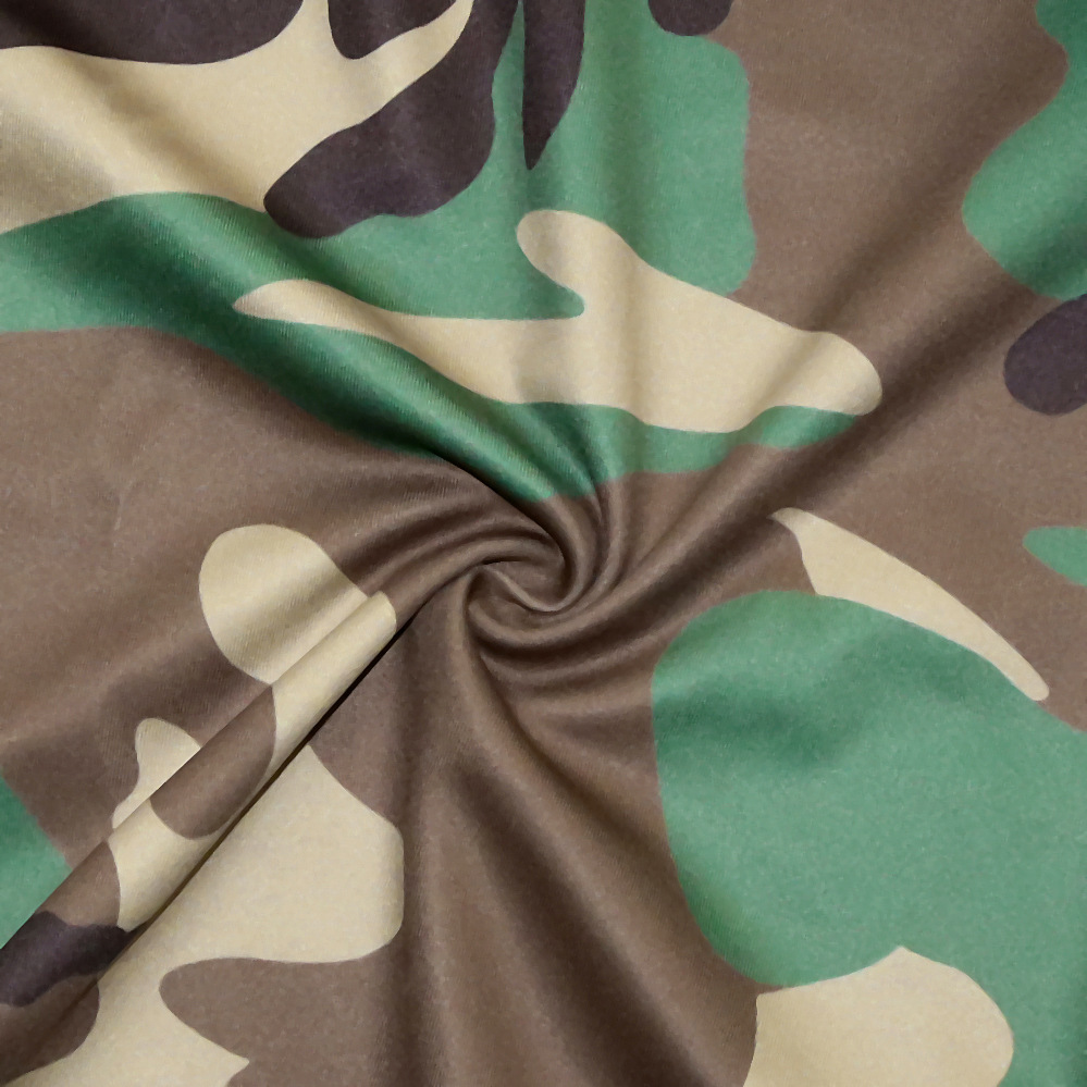 Title 14, Dames camouflage broek met wijde pijpen en elas...