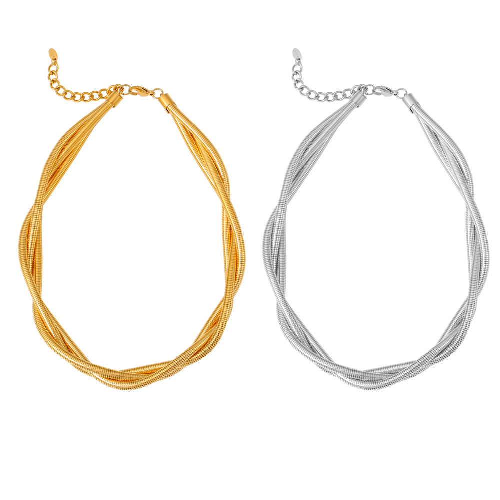 Fashion Stainless Steel Multi-layer Necklace