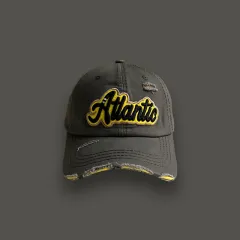 Washed Denim With Hole Baseball Cap Female Summer Korean Style - Grey - View 1