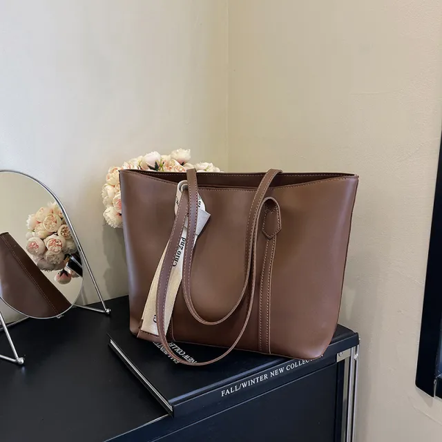 Autumn Korean Style Retro Women's Shoulder Bag Fashion Casual Brown - Shop at LoveMi