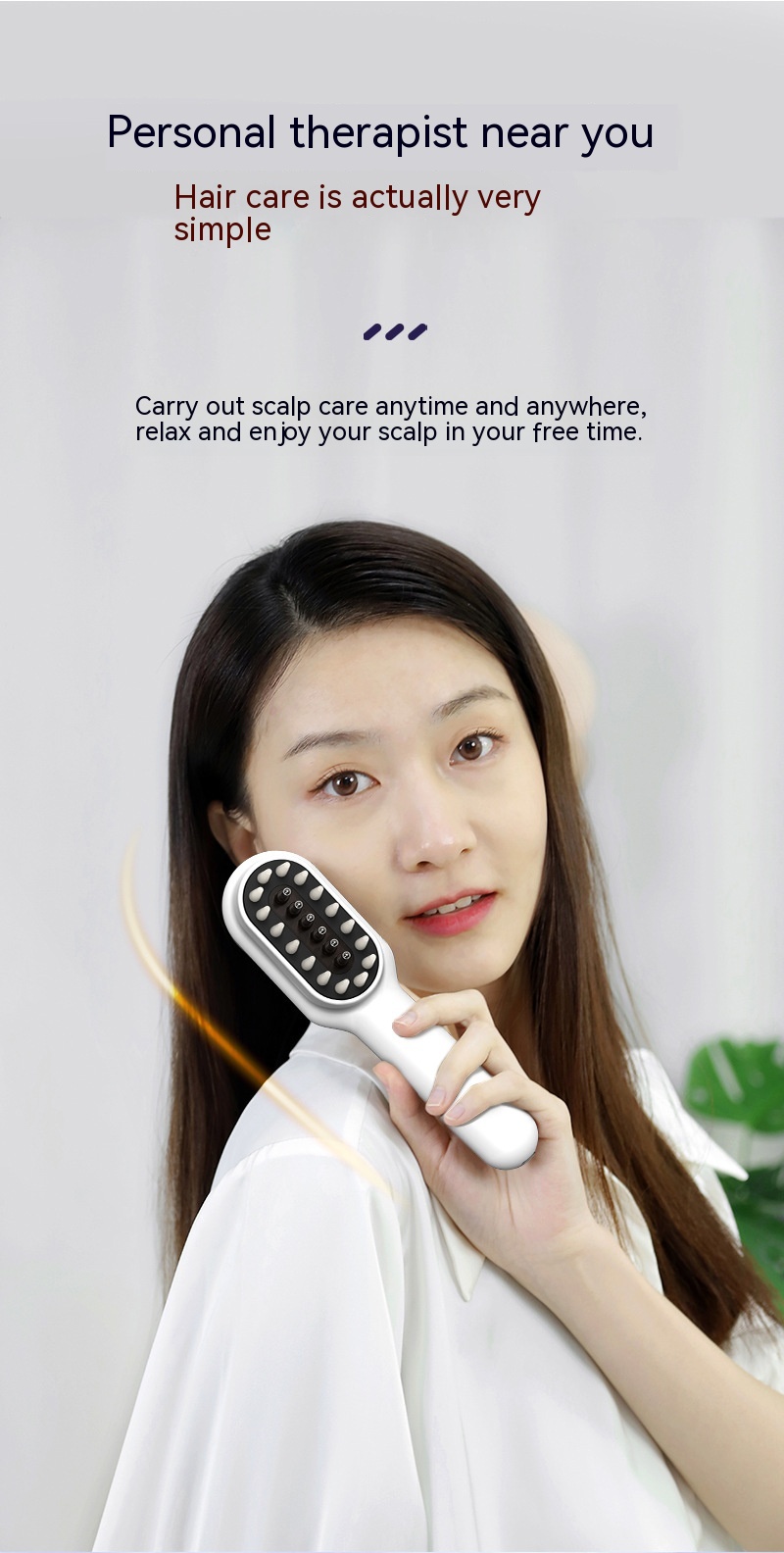 Scalp Medicine Feeder Care Massage Blue Light Red Light Hair Growth Tonic Import Comb — foto 19