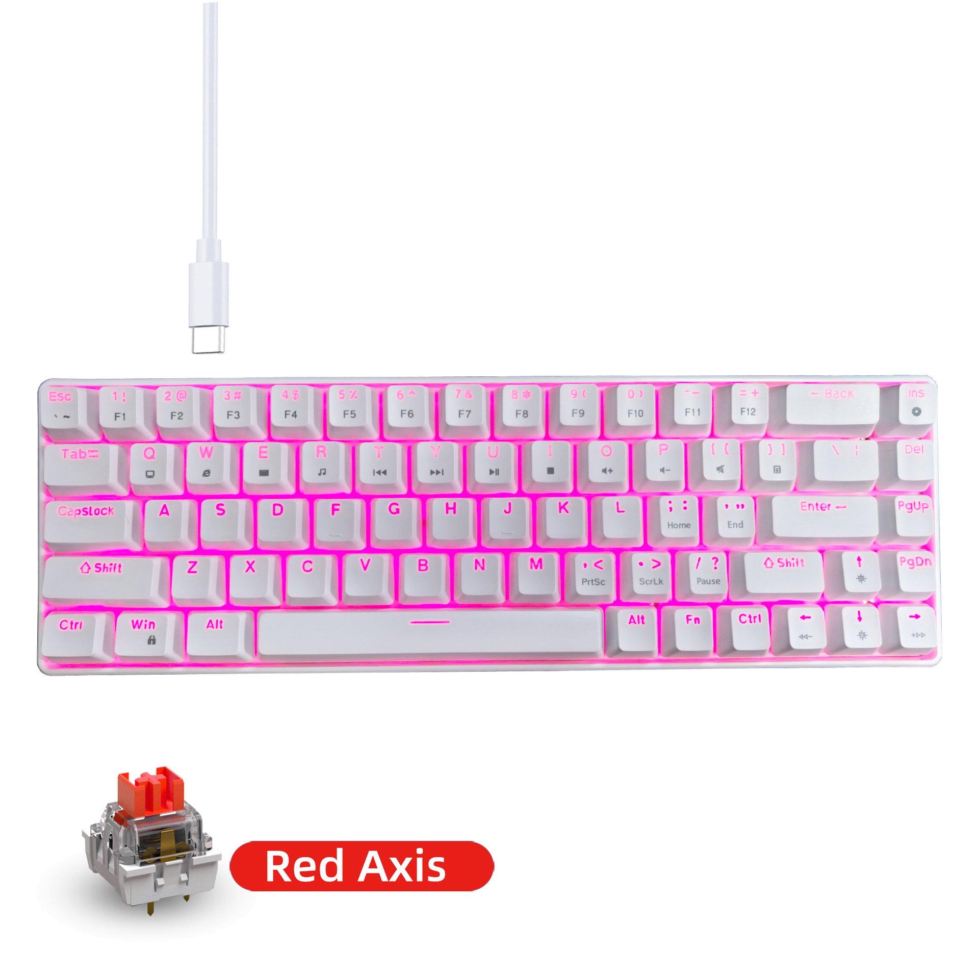 Title 16, Mechanical Gaming Keyboard Double Injection Key...