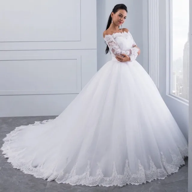 Wedding Bridal Wedding Lace Large Tail Ivory White - Shop at LoveMi
