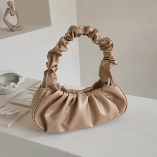 New Pure Color Cloud Women's One Shoulder Bag - Khaki