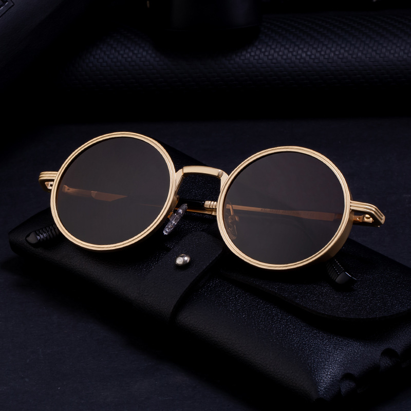 New Fashion Round Frame Sunglasses Men - Image 2