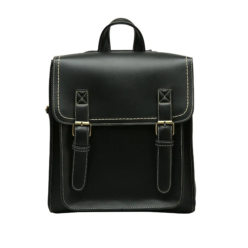 Women's Fashion Casual Retro Backpack - Black