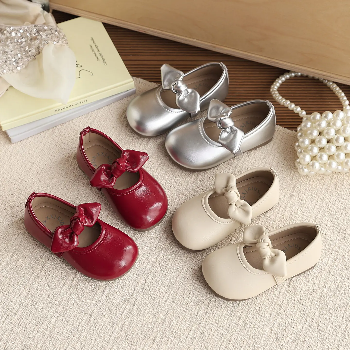 Cute Bow-knot Princess Shoes Soft-soled Performance