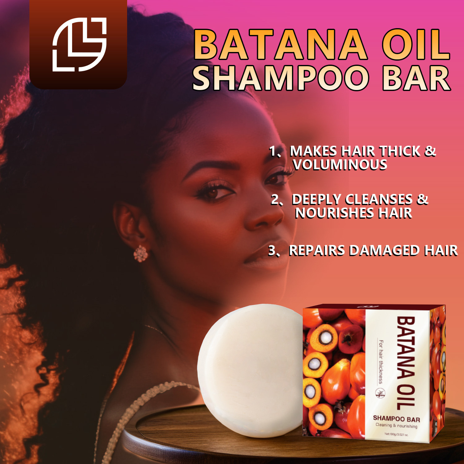 Savon de Shampooing Artisanal à l'Huile de Batana 1