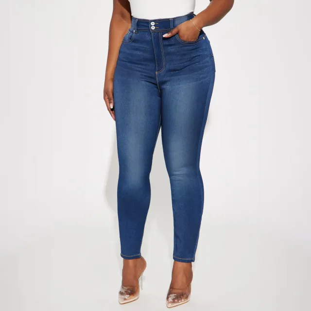 Dark Blue Fitted All matching Casual Pencil Pants Dark Blue - Shop at LoveMi