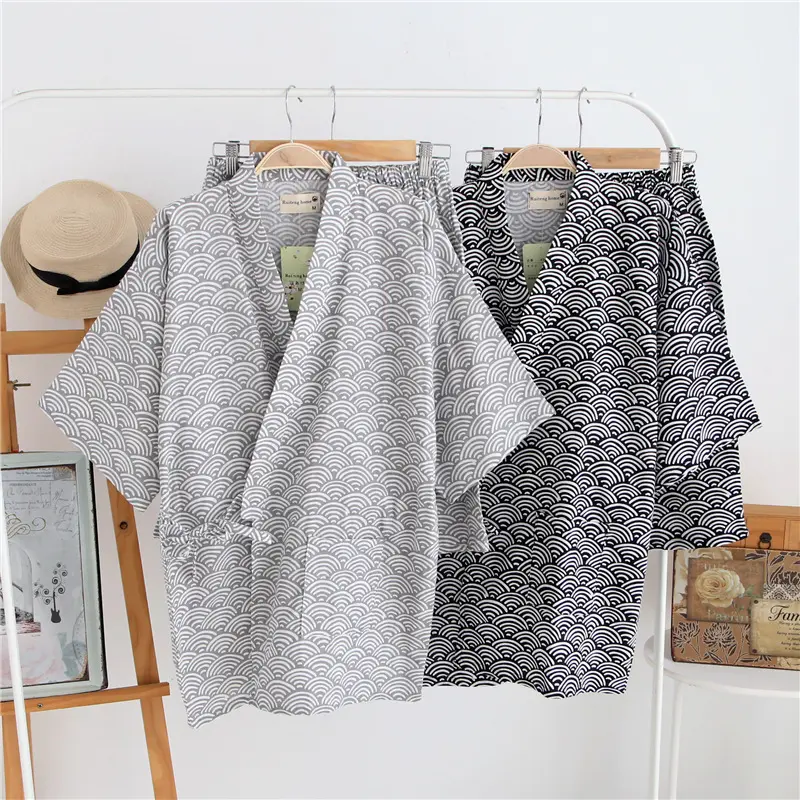 Mens Short-sleeve And Shorts Pajama Set Made