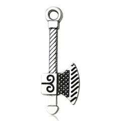 Alloy Decoration Accessories Household Tool Screwdriver Wrench Axe - Antique Silver Axe A - View 1