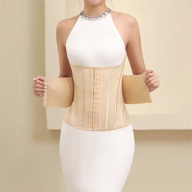 U shaped Upper Chest Tight Double layer Pressure Belly Band Apricot - Shop at LoveMi
