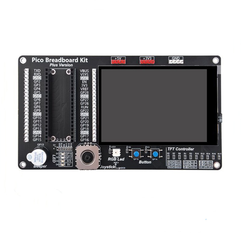 W Expansion Board With 35-inch Capacitive Touch Screen Buzzer RGB Breadboard Kit