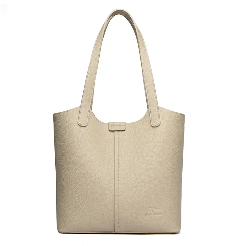 Fashion Tote Crossbody Women's Shoulder Bag - Beige