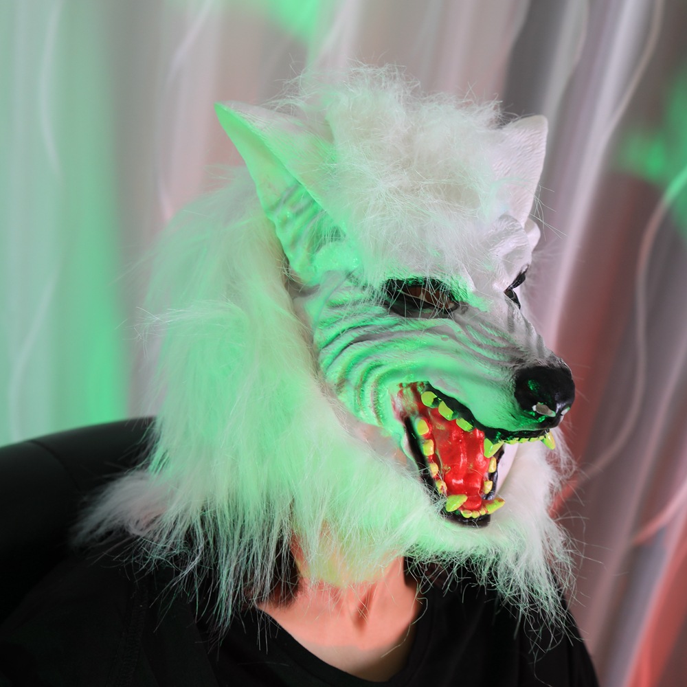 Title 7, Volledige wolfskop capuchonmasker voor cosplay ...