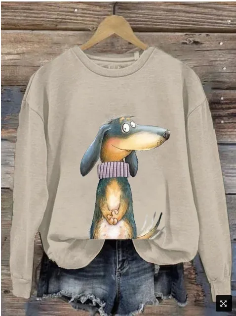 Women's Clothing Fashion Loose 3D Digital Printing Sweater Cz113 - Shop at LoveMi
