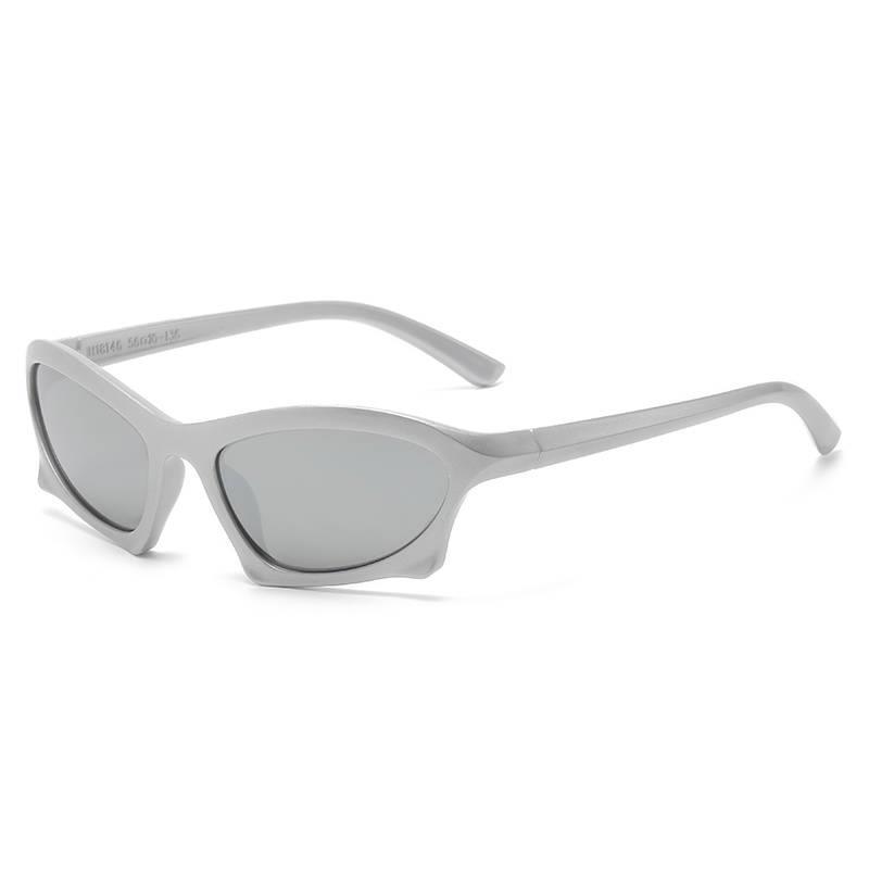 Men's Cycling PC Sports Sunglasses Silver Frame Mercury Lens - Shop at LoveMi