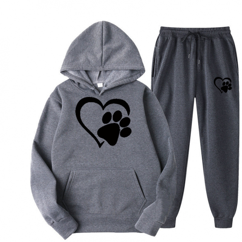 Mens And Womens Printed Hoodie Sets For Fall And Winter