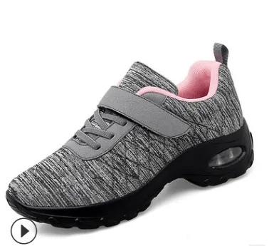 Women's Pumps Low top Flying Woven Shoes Muffin Rocking Shoes Gray - Shop at LoveMi