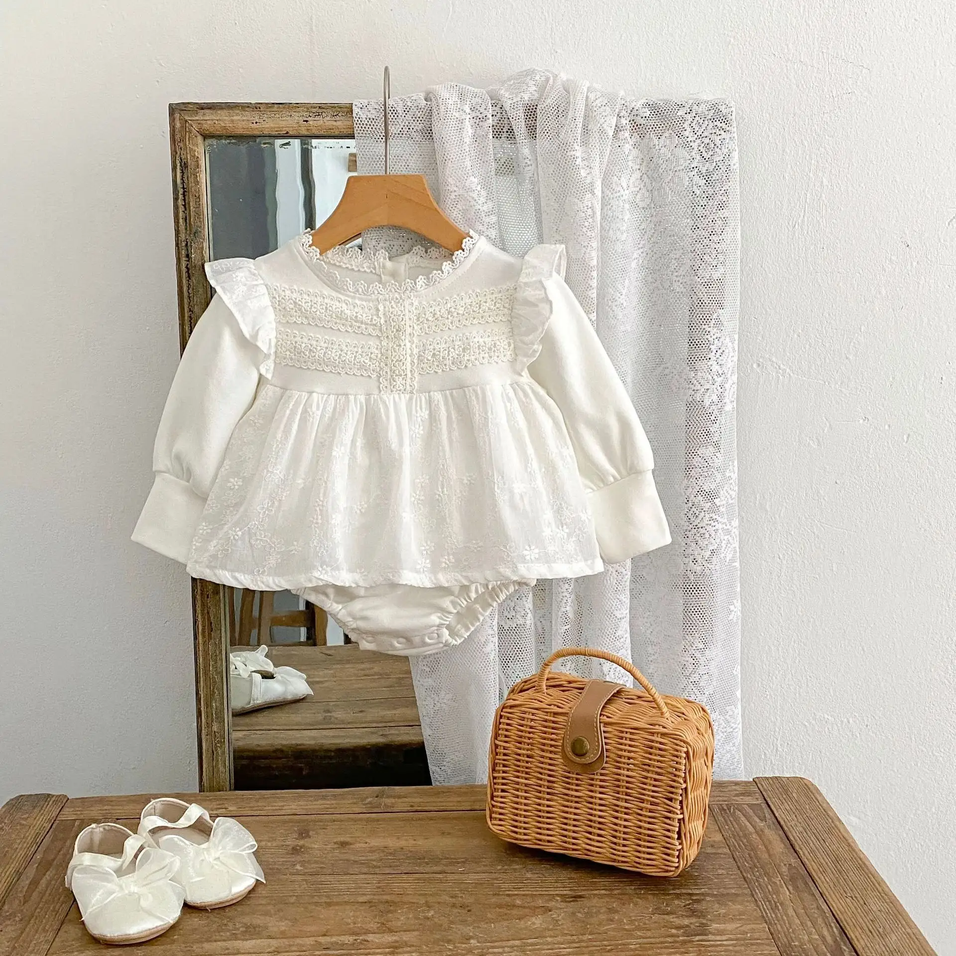 Baby Girl Embroidered False Two-piece Suit Princess