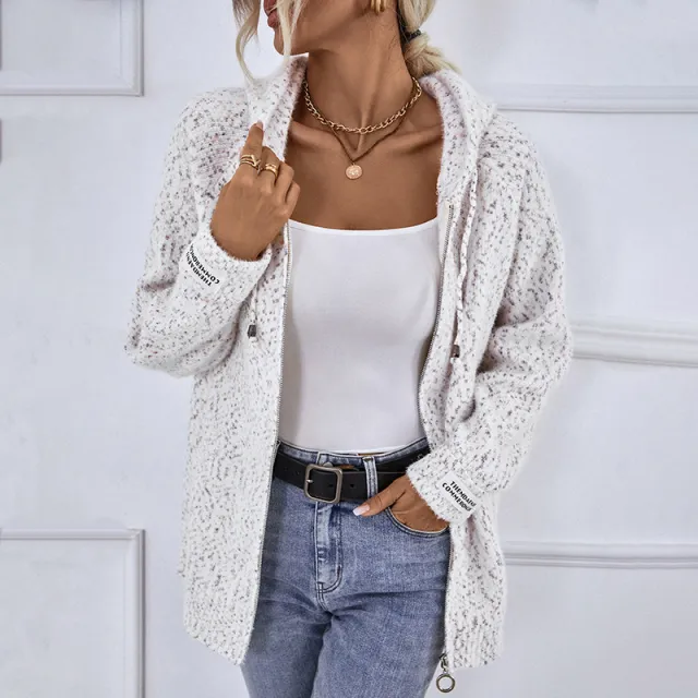 European And American Sweater Cardigan Coat Beige - Shop at LoveMi