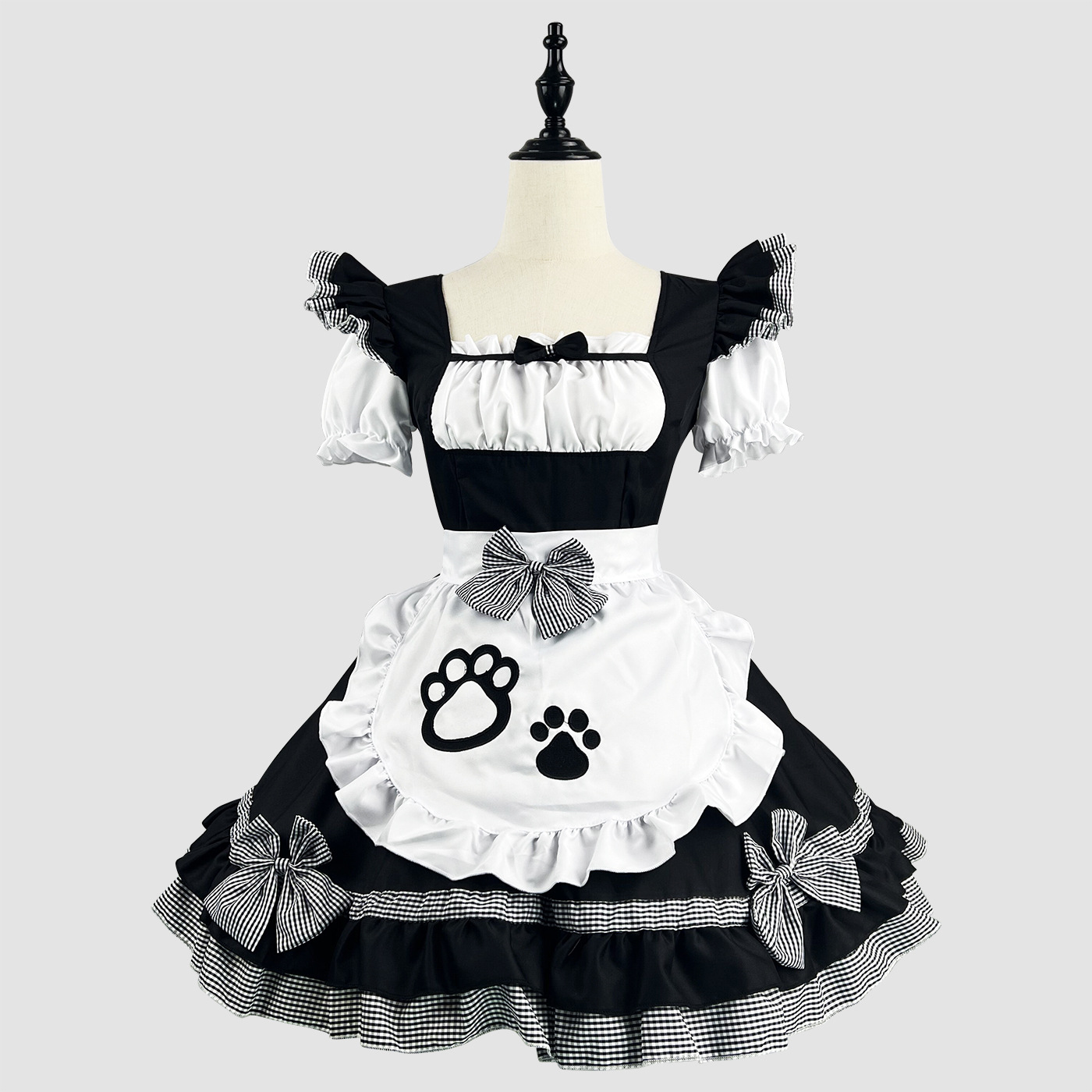 Nekopara COSPLAY Plus Size Women's Cute Black And White Maid
