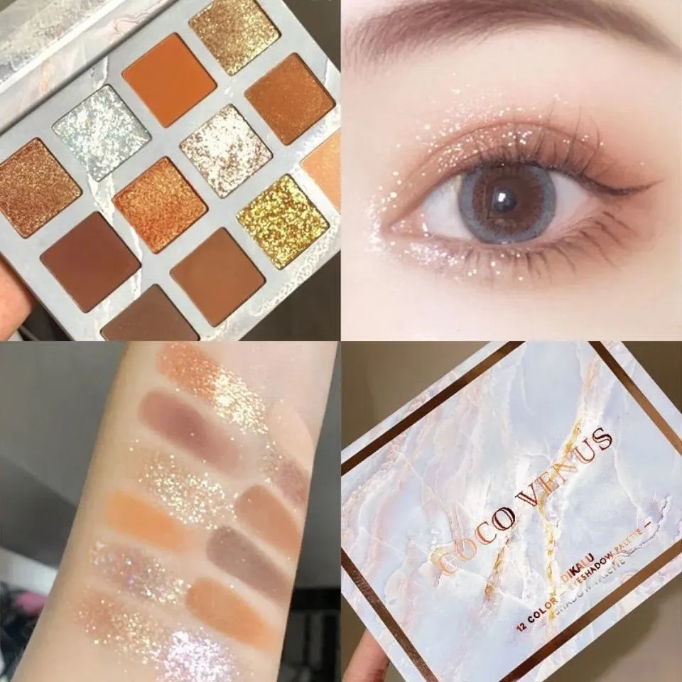 Good-looking Girl Series Twelve Colors Eye Shadow Plate - Eye Shadow Blue Plate